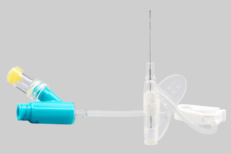 Positive pressure venous indwelling needle